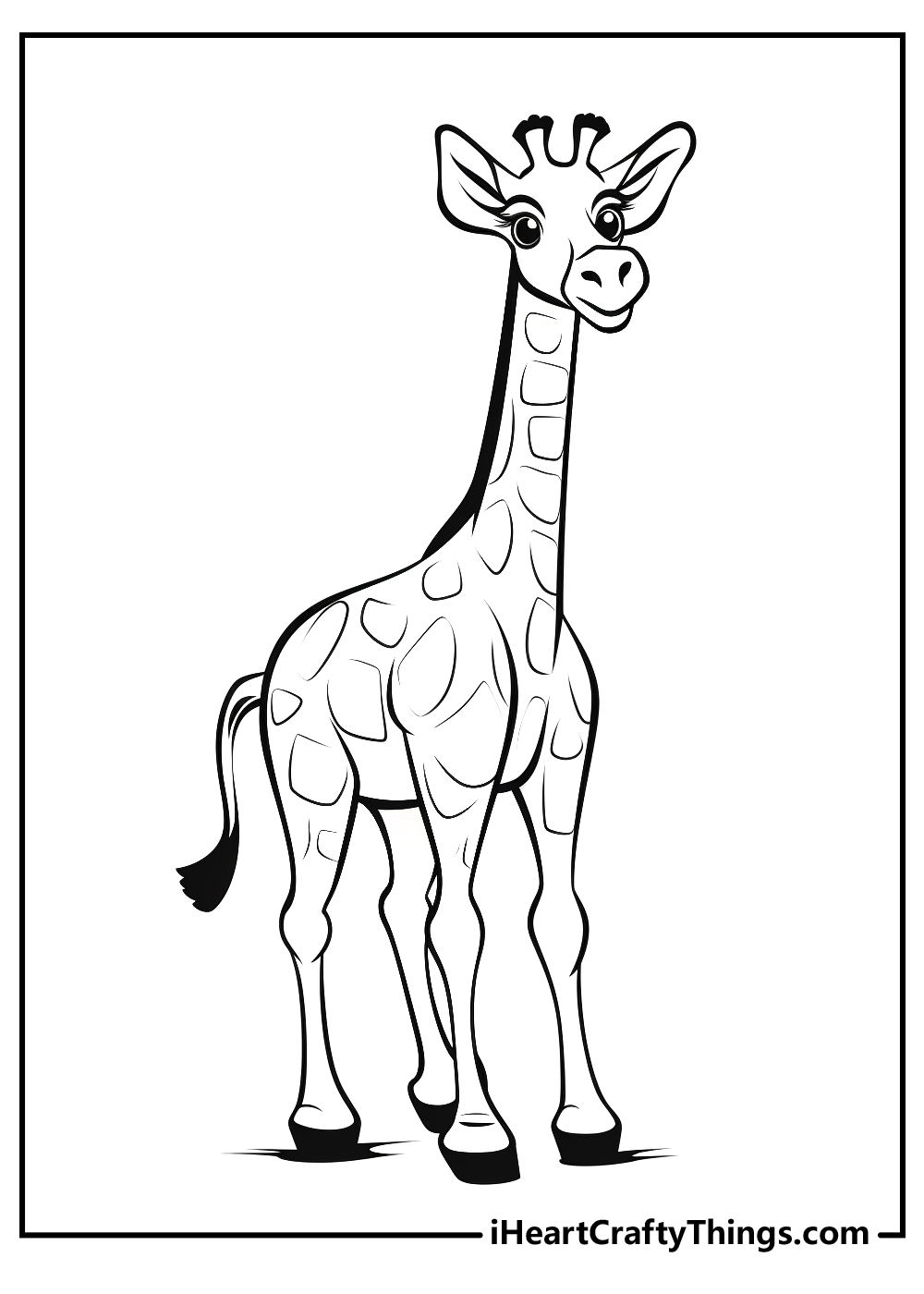 Giraffe coloring pages free printables