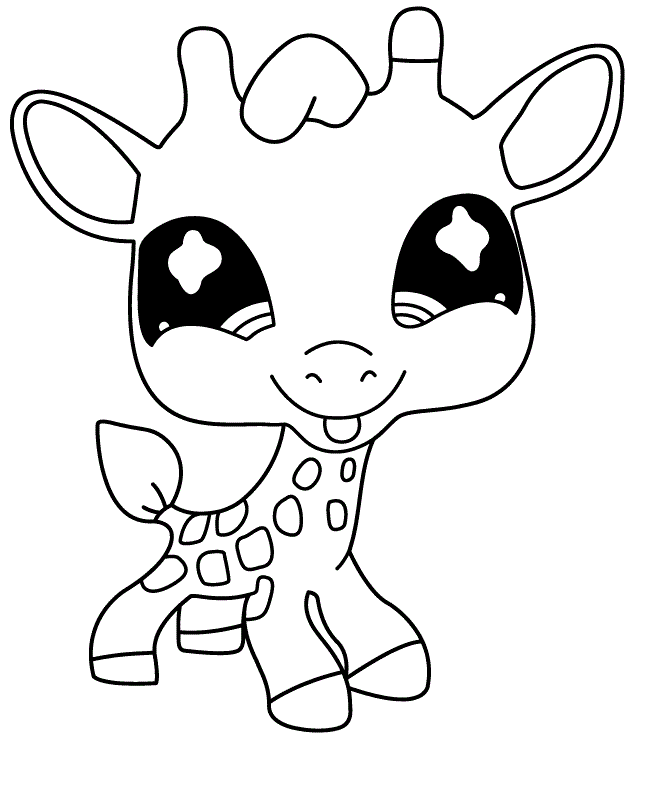 Giraffes coloring pages printable for free download