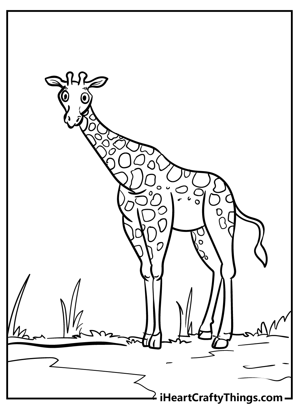 Giraffe coloring pages free printables