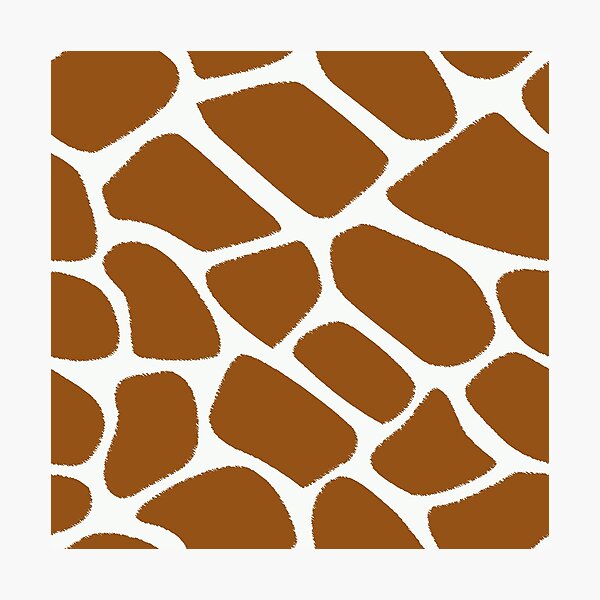 Giraffe print scribble pattern animal print photographic print for sale by anfeloga