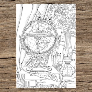 Globe printable adult coloring page from favoreads coloring book pages for adults and kids coloring sheets colouring designs