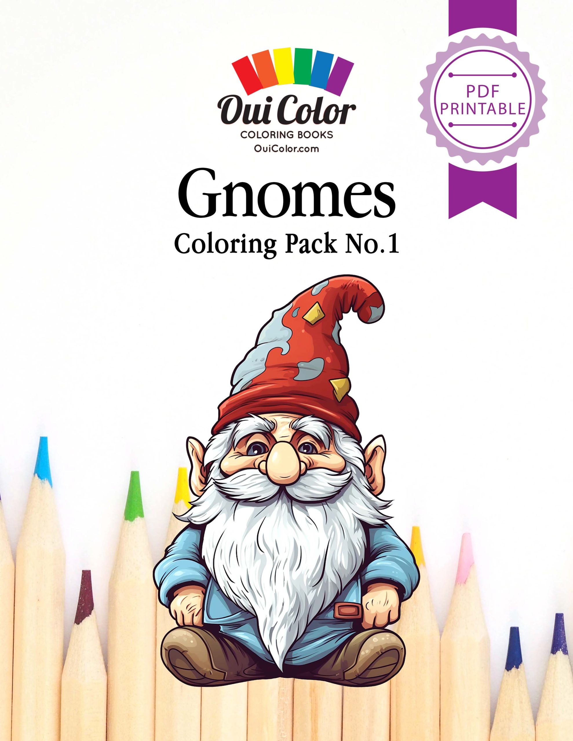 Gnomes coloring pack no