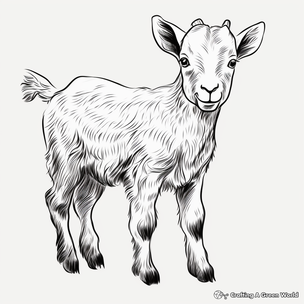 Goat coloring pages