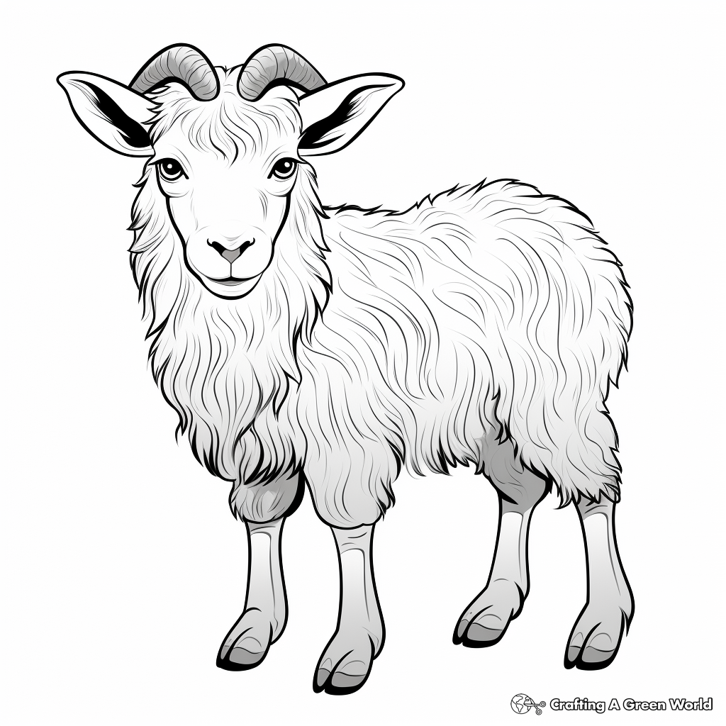Goat coloring pages