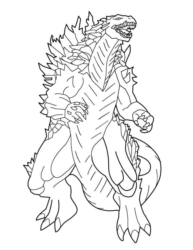 Godzilla coloring pages