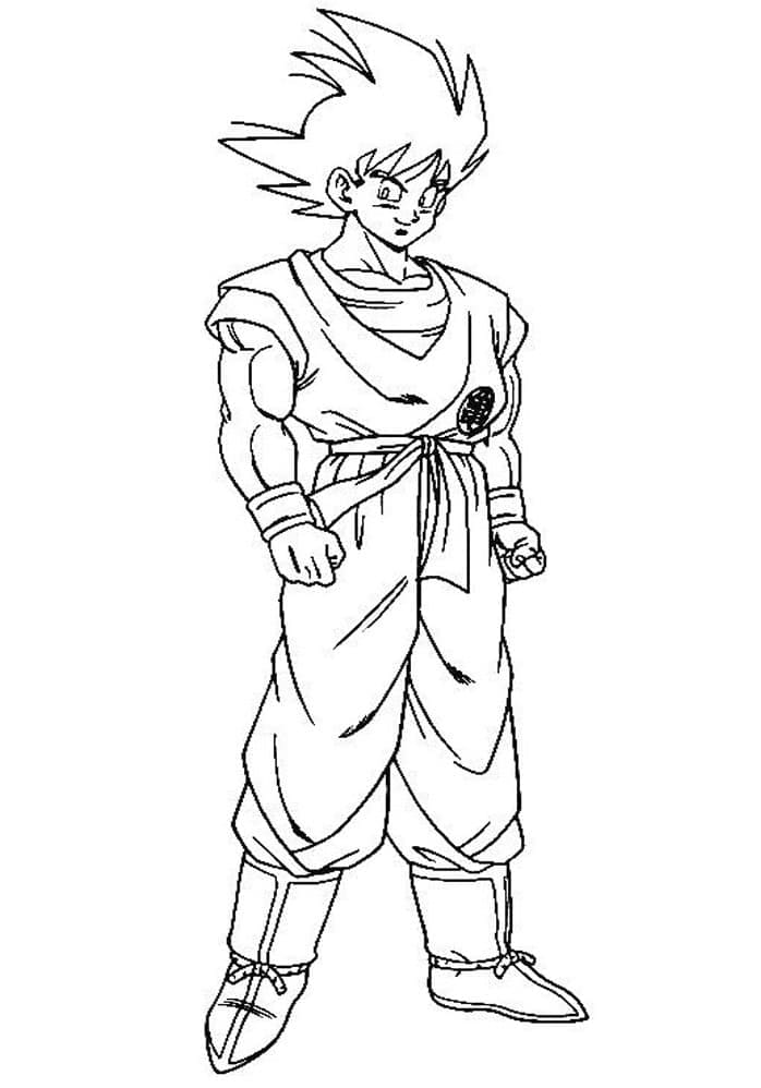 Goku coloring pages