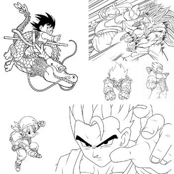 Dragon ball z coloring pages printable dragon ball z goku coloring pages pdf