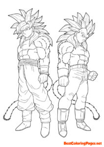 Dragon ball coloring pages