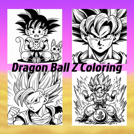 Dragonball z coloring pages goku coloring printable pages for kids and adults