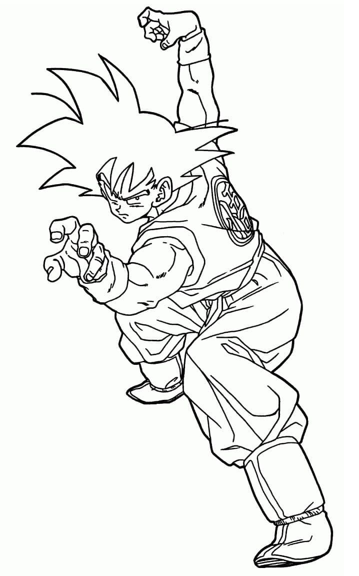 Goku coloring pages