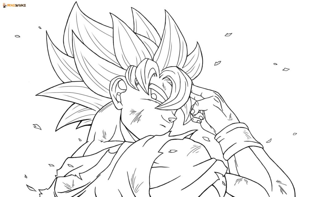 Goku coloring pages