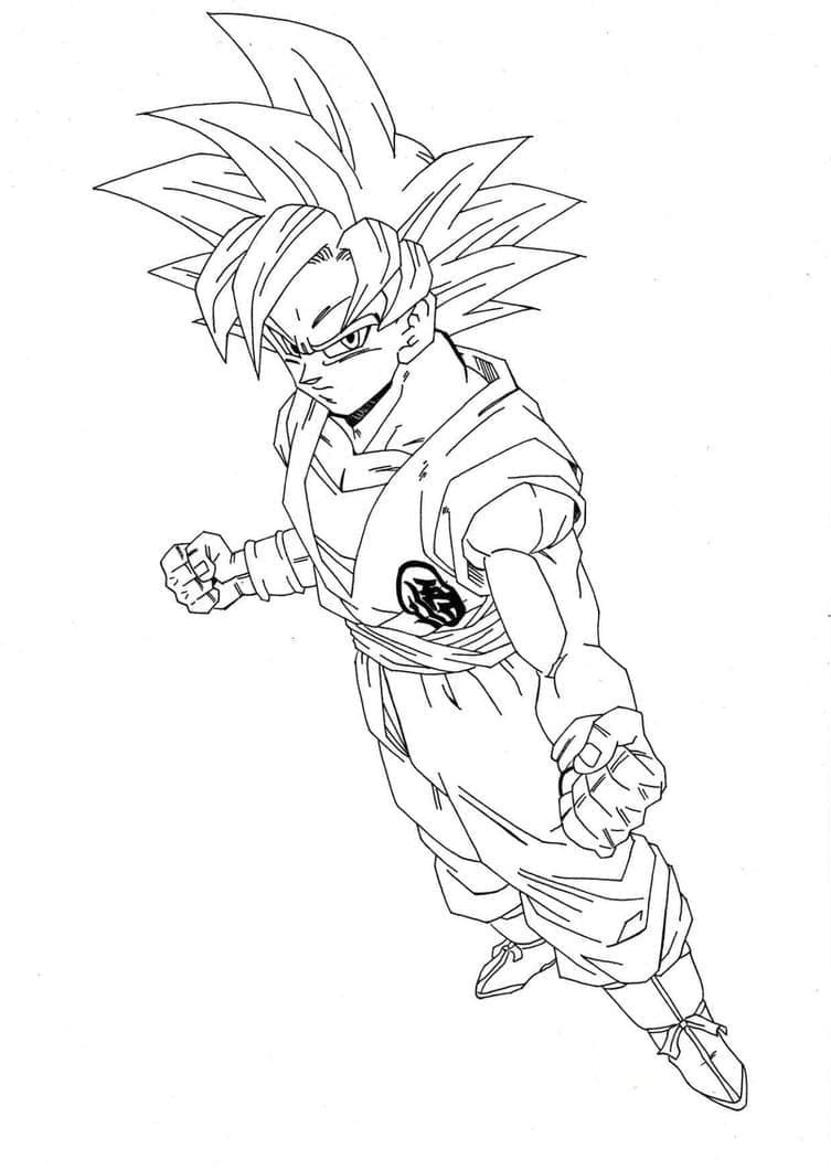 Goku coloring pages