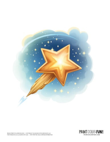 Star clipart and coloring pages at