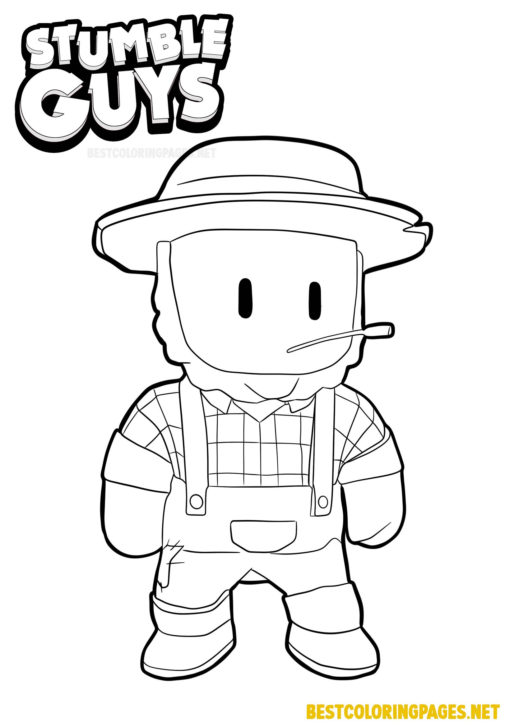 Stumble guys coloring pages