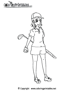 Free printable golf coloring pages