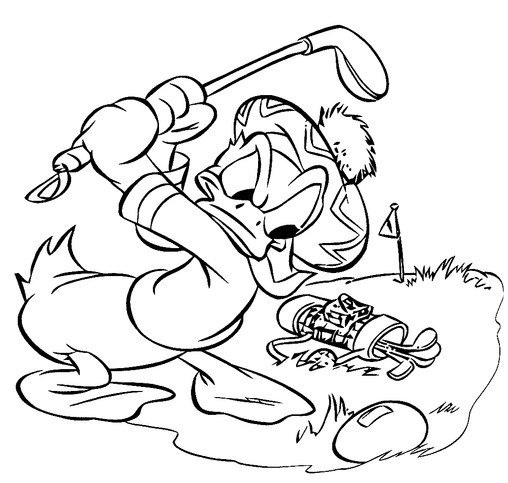 Golf coloring pages printable for free download