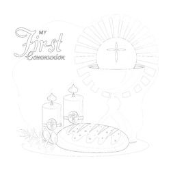 Good friday with jesus coloring page