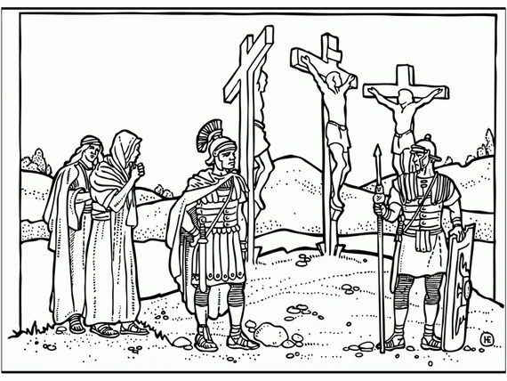 Good friday coloring pages and pintables for kids