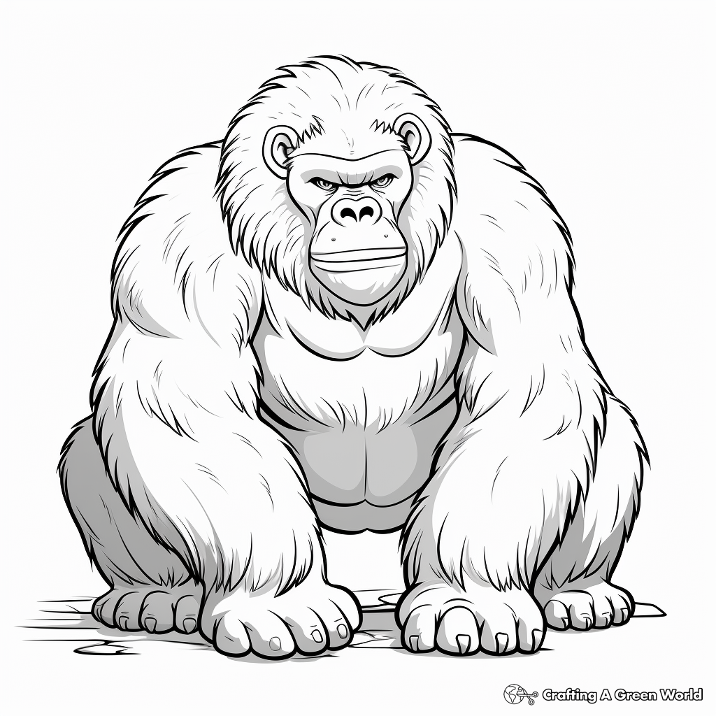 Gorilla coloring pages