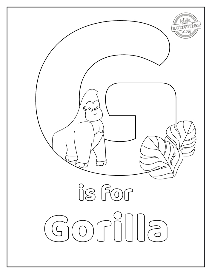 Awesome gorilla coloring pages