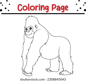 Gorilla coloring stock photos and pictures