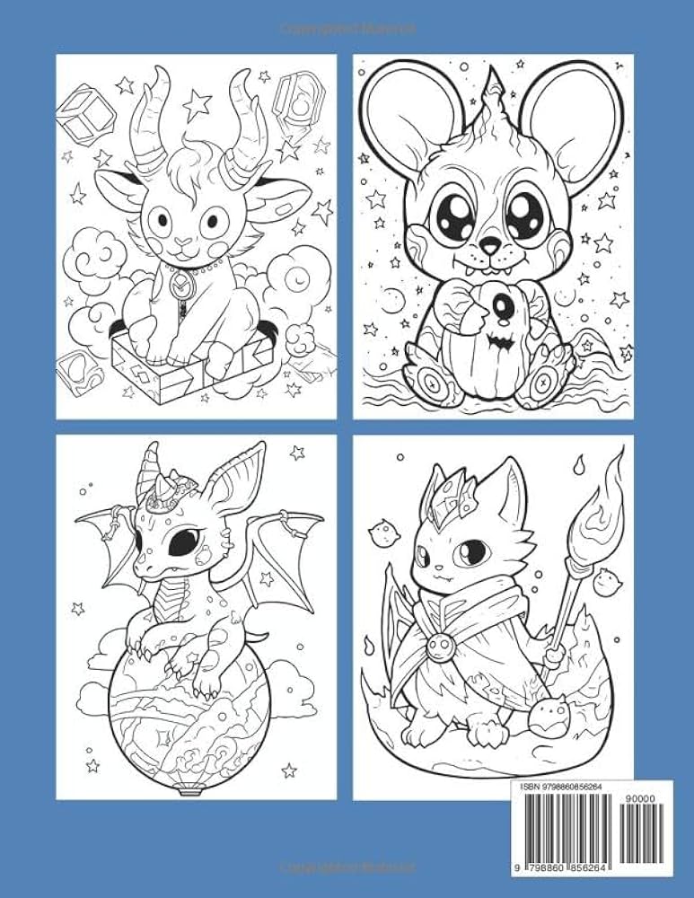 Creepy kawaii pastel goth coloring book adorable cute gothic horror coloring pages for adults brown amayah books