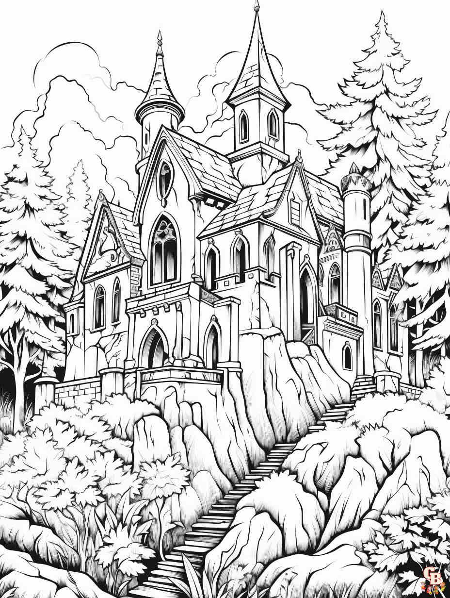 Printablegothic coloring pages free for kids and adults