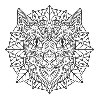 Gothic coloring page vectors illustrations for free download