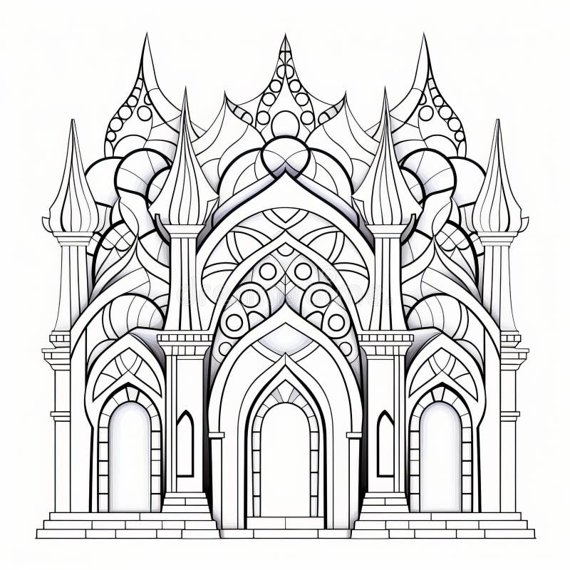 Gothic coloring illustrations stock illustrations â gothic coloring illustrations stock illustrations vectors clipart