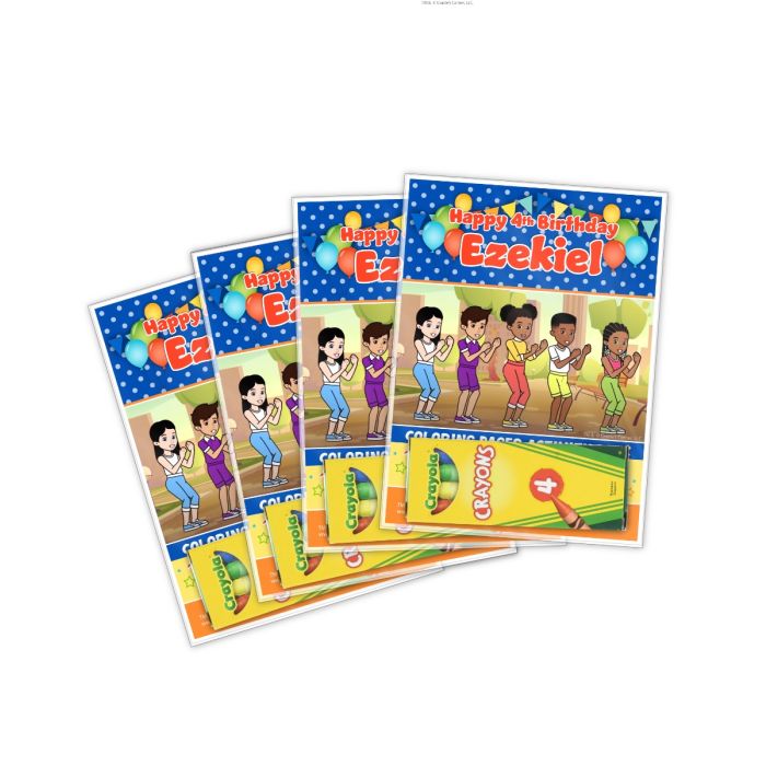 Gracies corner birthday party coloring book favor pack count birthday boy