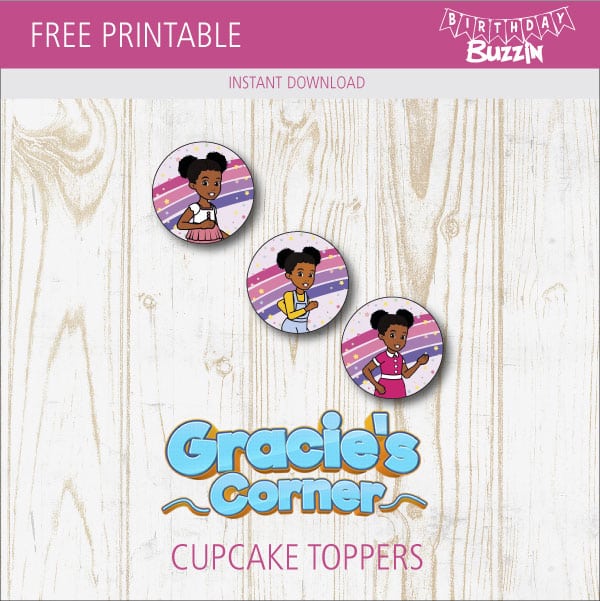 Gracies corner birthday party printables archives birthday buzzin