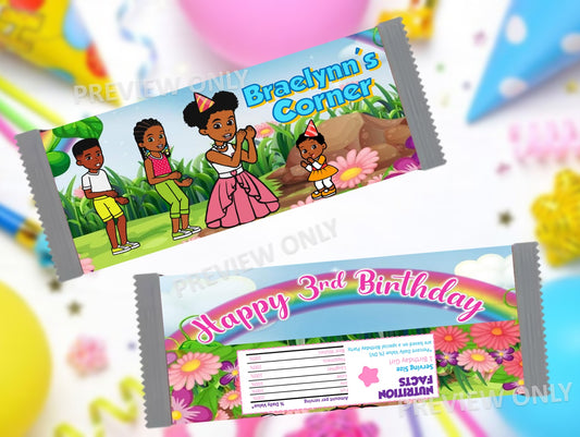 Gracies corner birthday party digital coloring page