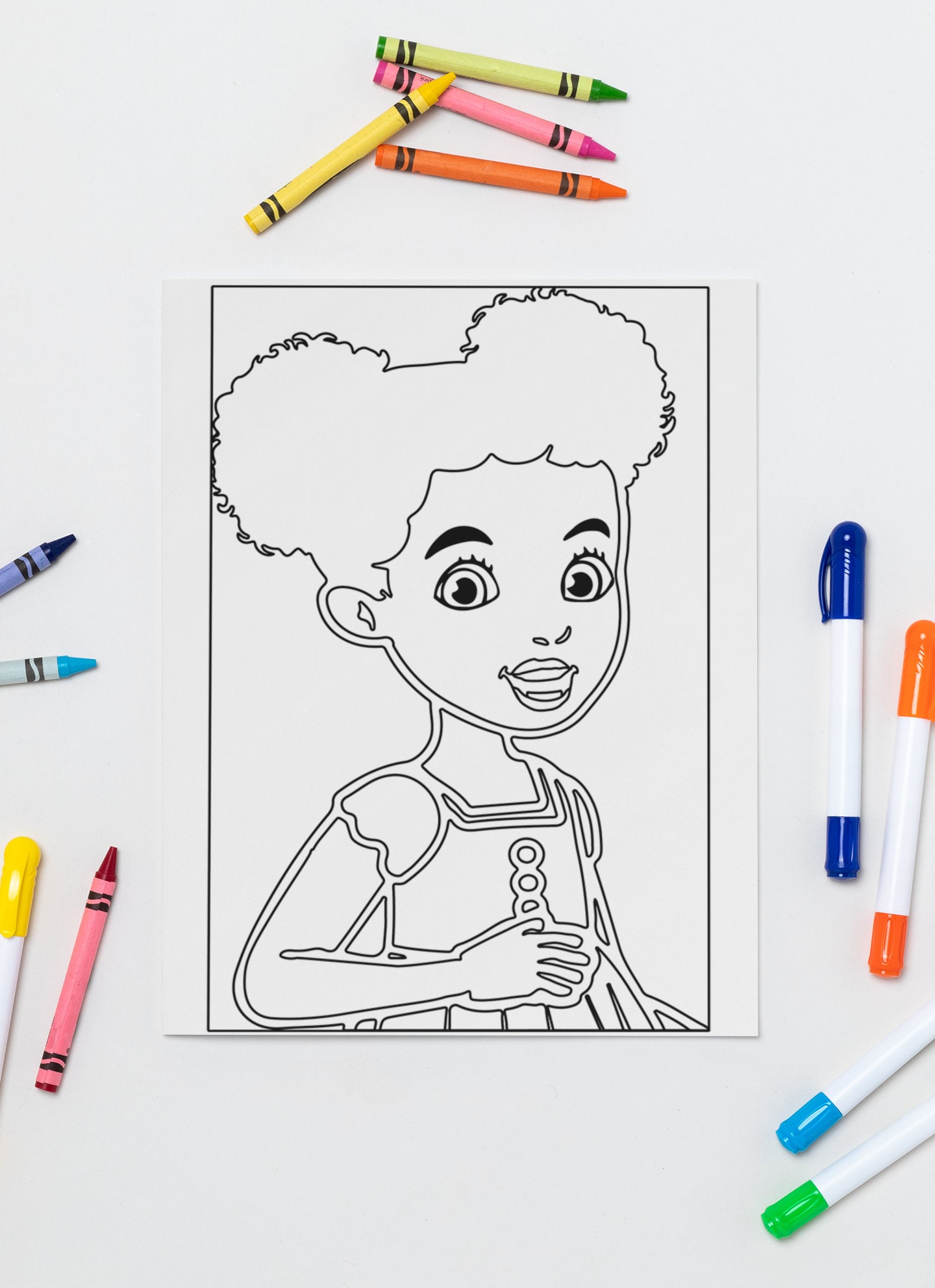 Coloring sheet gracies corner activity sheet svg digital download for cutting diy art