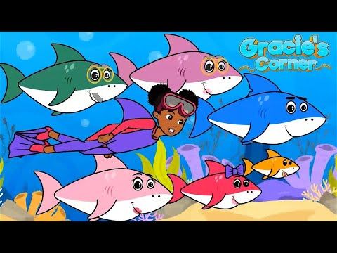 Baby shark remix by gracies corner kids songs nursery rhymes