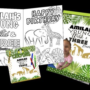 Gracies corner coloring sheet and crayon pack