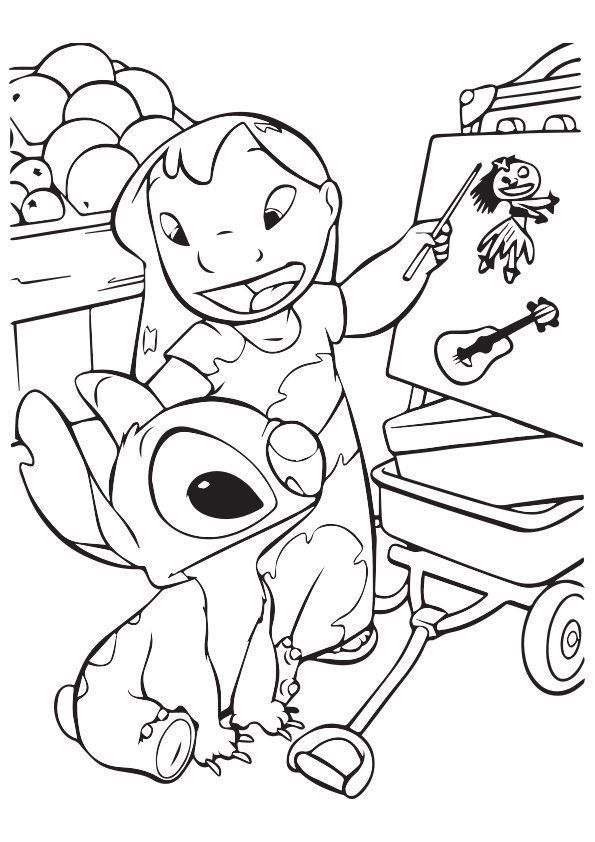Coloring page stitch coloring pages disney coloring pages coloring pages