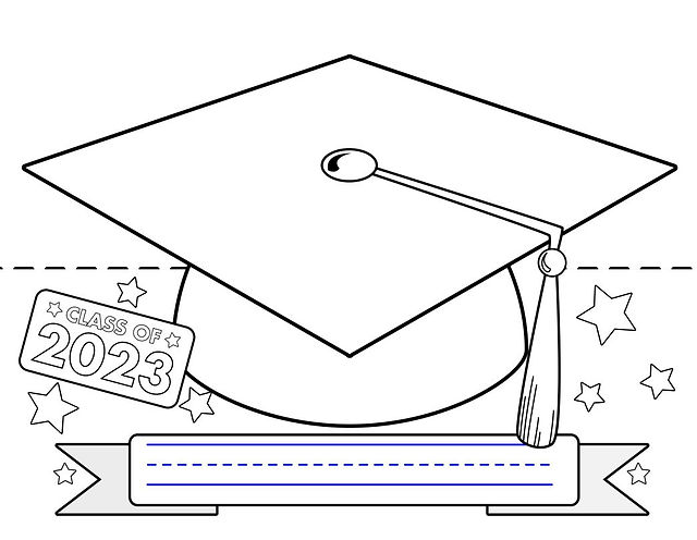 Kindergarten graduation cap crown