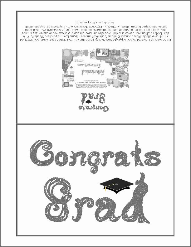 Congrats grad card printable silver faux glitter fabric font graduation cap design