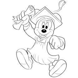 Graduation coloring pages for kids