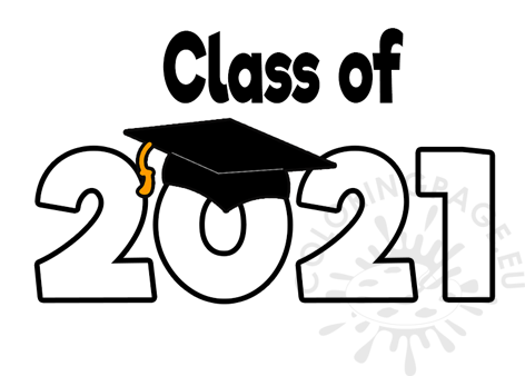 Printable class of graduation coloring page