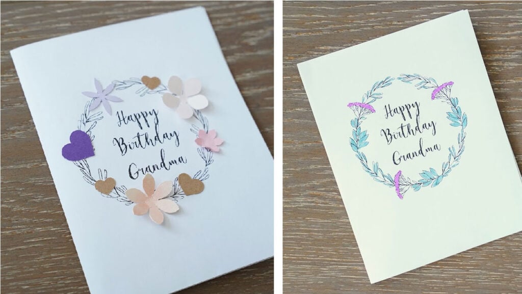 Cute homemade birthday card ideas for grandma to celebrate her day