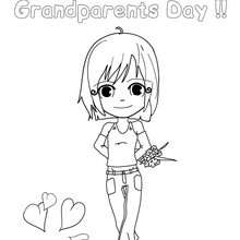 Grandparents day coloring pages