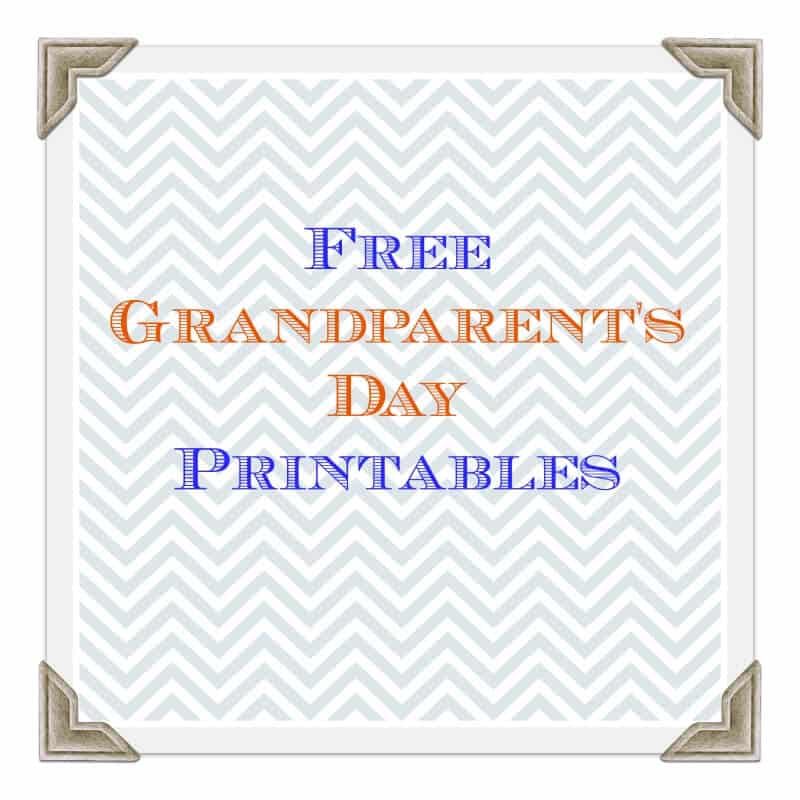 Free grandparents day printables