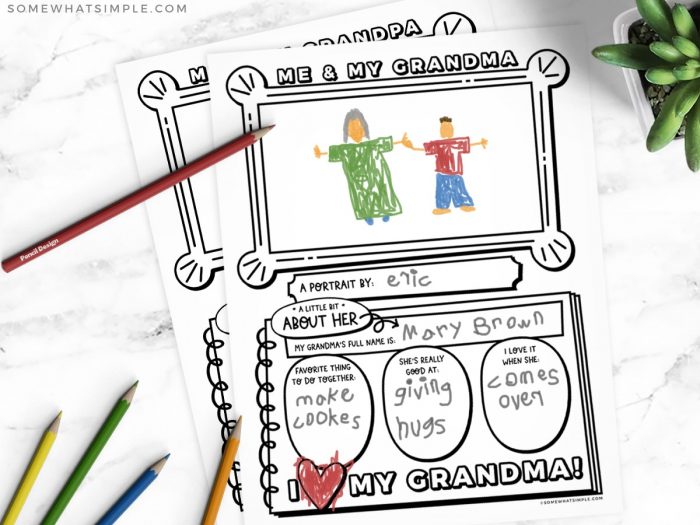 Printable grandparents day gift