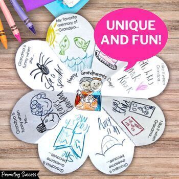 Grandparents day craft activities card activity coloring writing special person