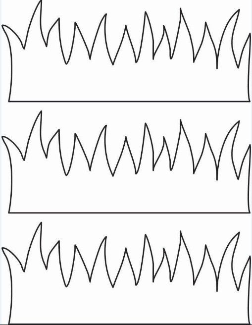 Free printable grass template â