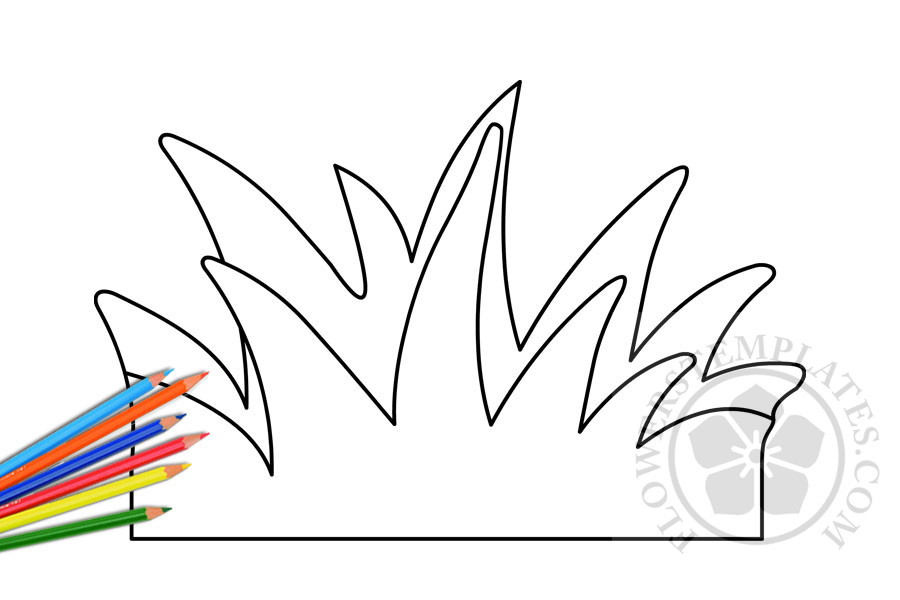 Grass coloring page