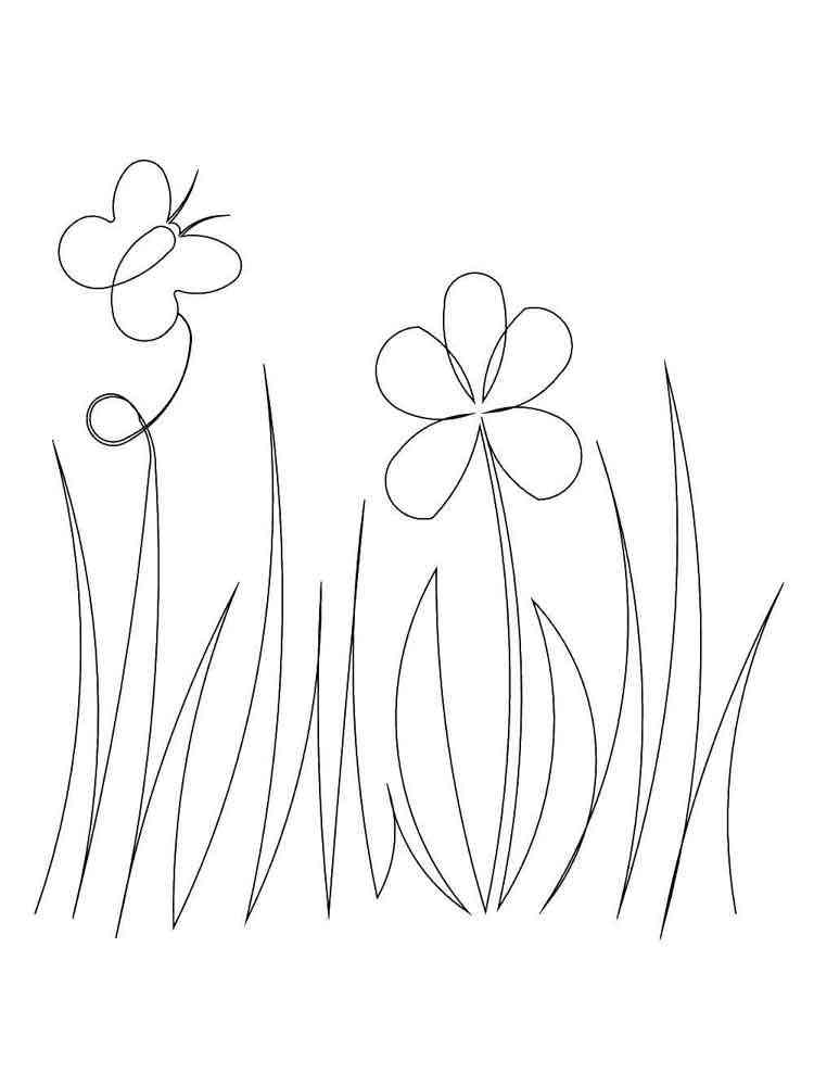 Grass coloring pages