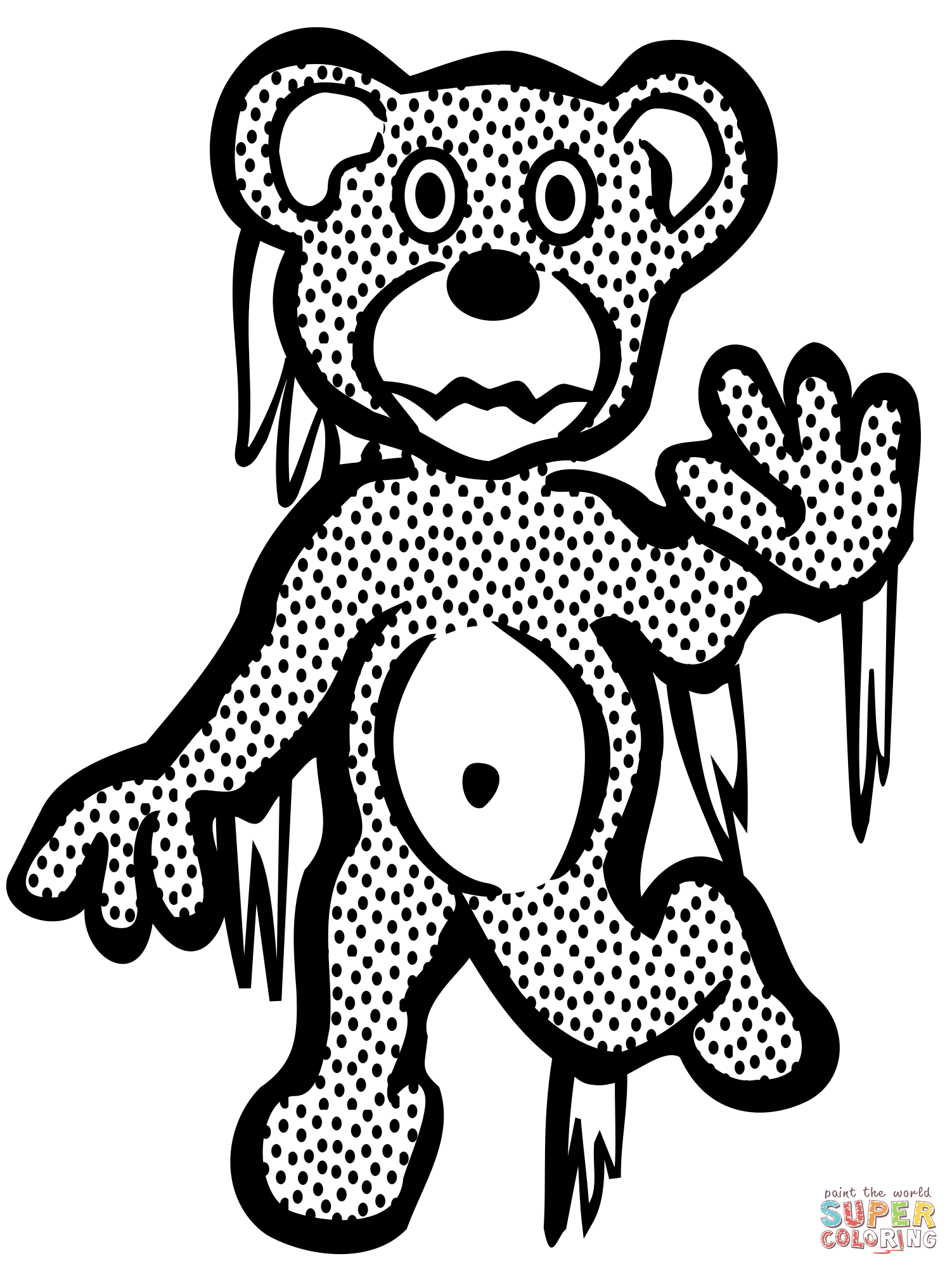 Dormant bear coloring page free printable coloring pages