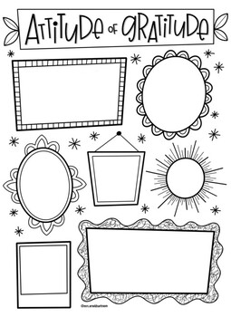 Attitude of gratitude coloring page by mrs arnolds art room tpt